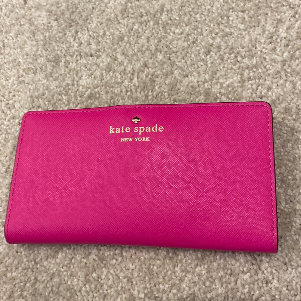 Pink and Black Kate Spade Wallet